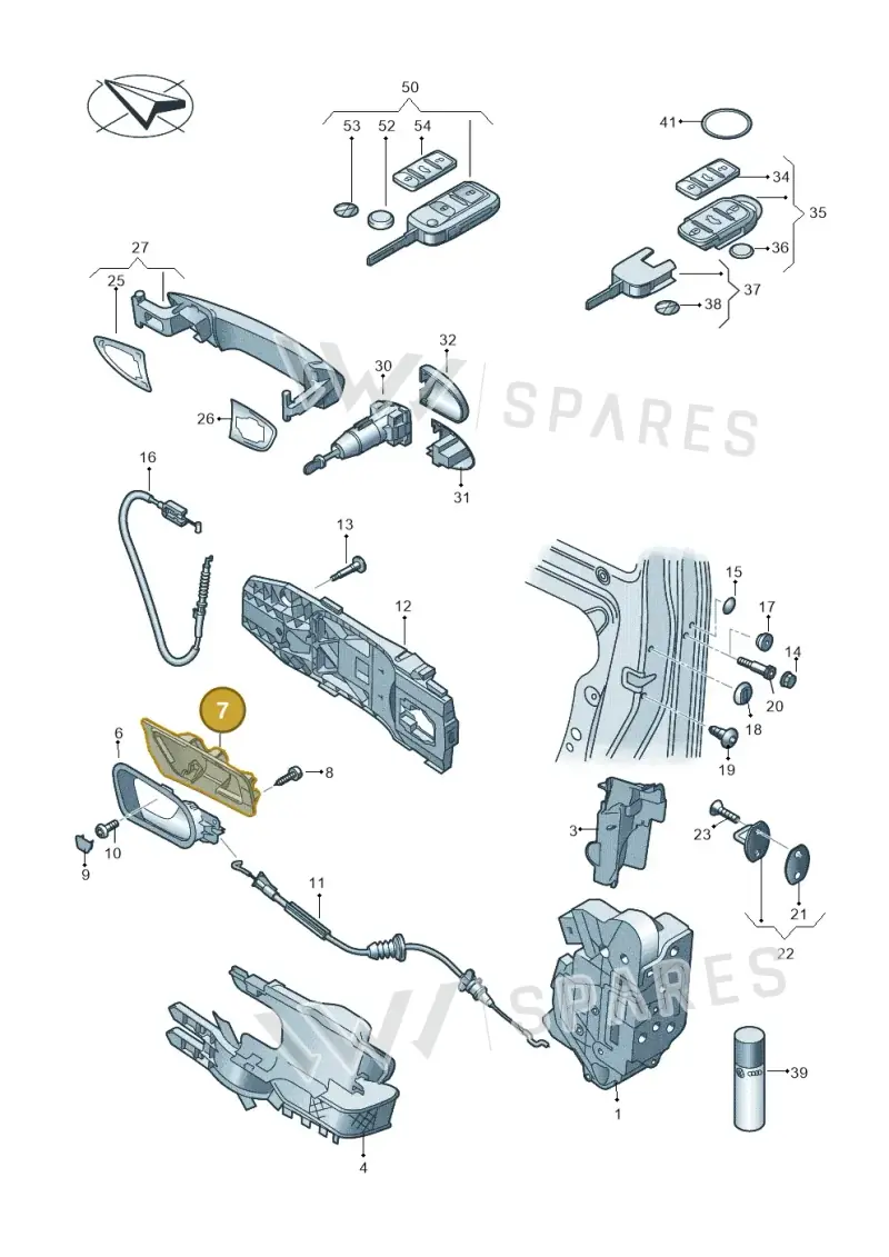 7N0837197 — SEAT Alhambra Stylance (2010-2013) diagram 651837000, position 7