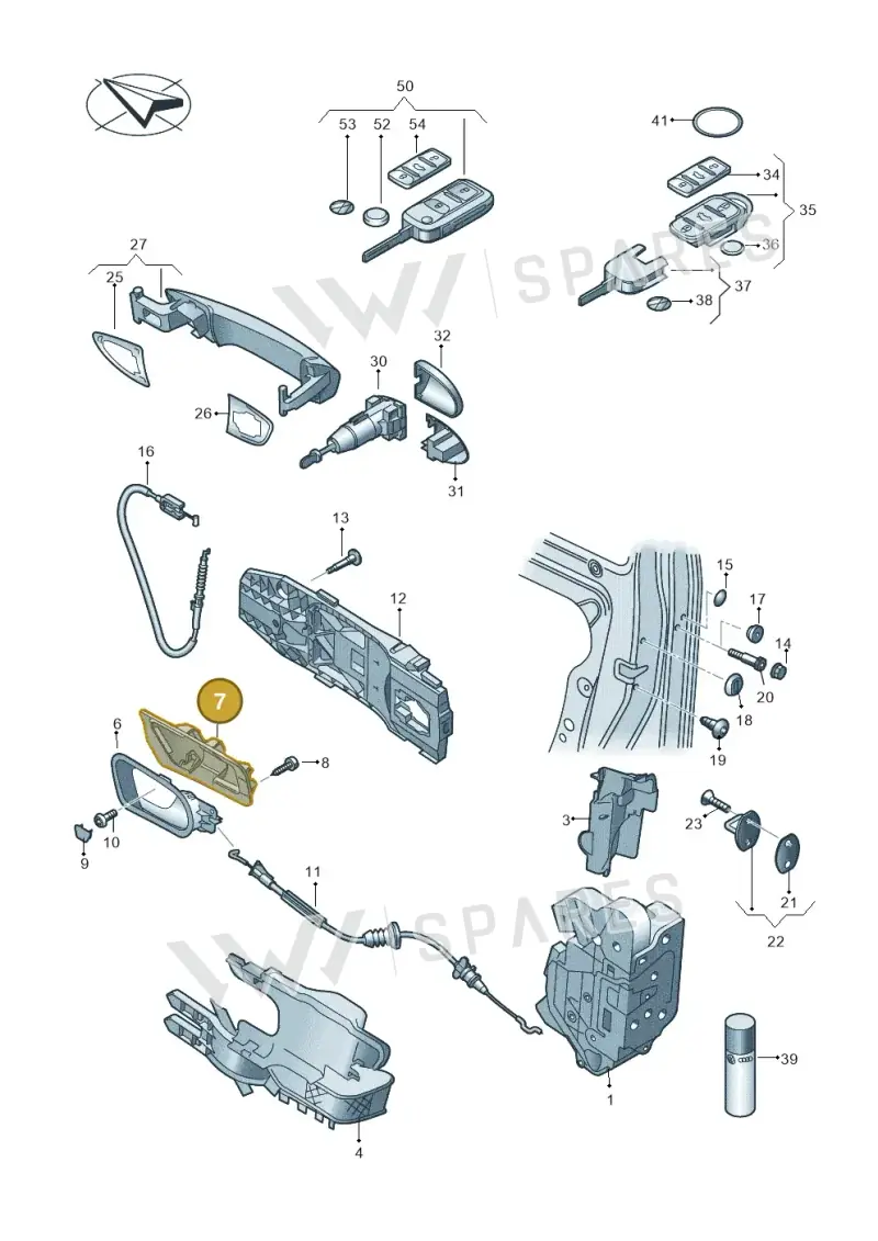7N0837198 — SEAT Alhambra Stylance (2010-2013) diagram 651837000, position 7