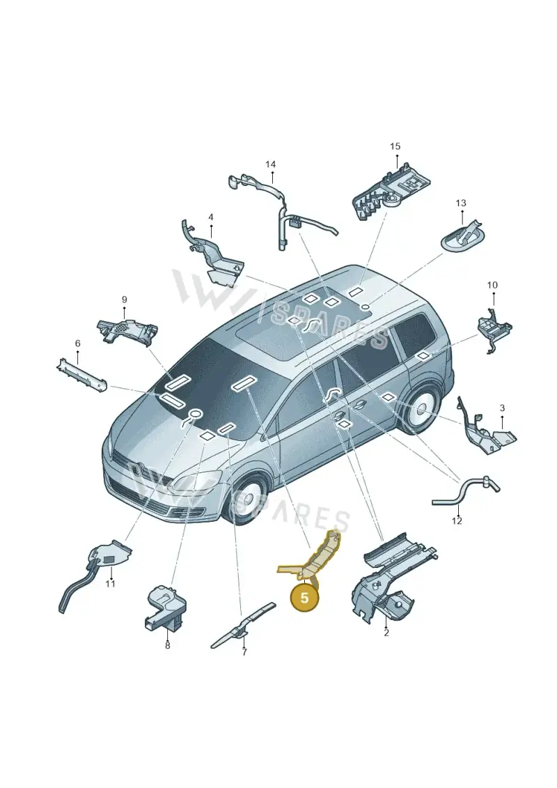 7N0971445B — SEAT Alhambra Stylance (2015-2022) diagram 689972010, position 5