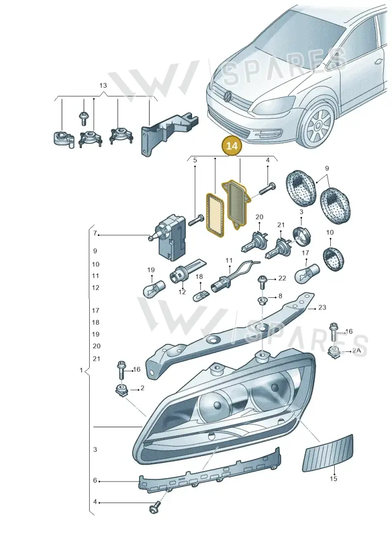 7N0998295 — SEAT Alhambra Stylance (2010-2013) diagram 689941000, position 14