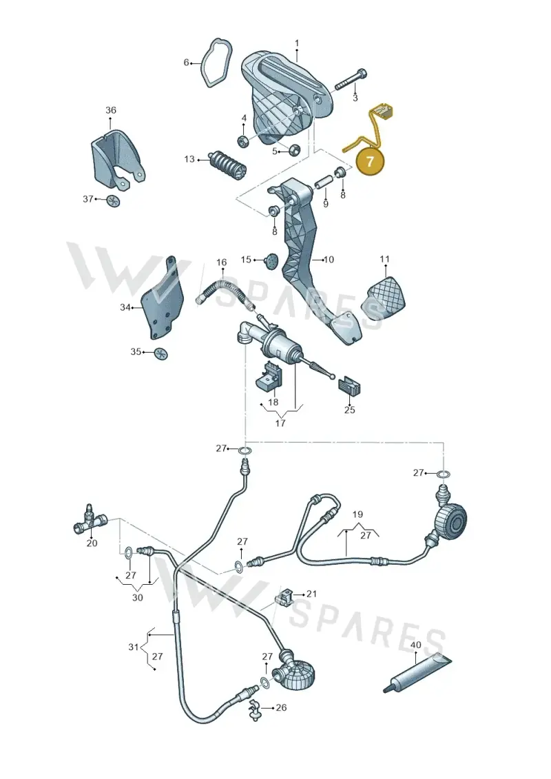 7N1721913 — SEAT Alhambra Stylance (2015-2022) diagram 863721250, position 7