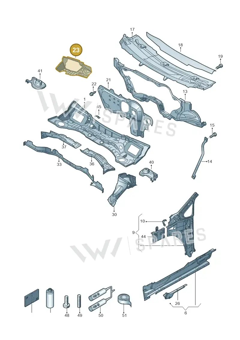 7N2803489 — SEAT Alhambra Stylance (2015-2022) diagram 863803000, position 23