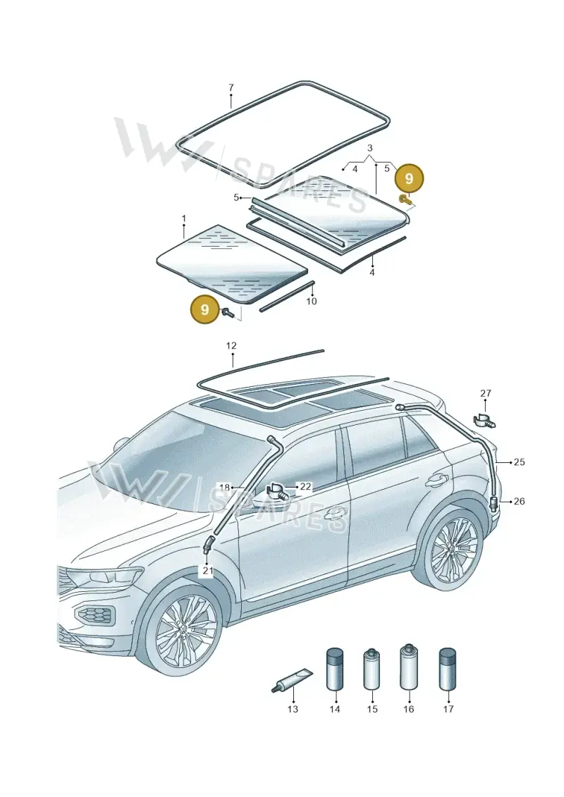 7P0898955 — SEAT Formentor TSI CUPRA (2020-) diagram 813877000, position 9