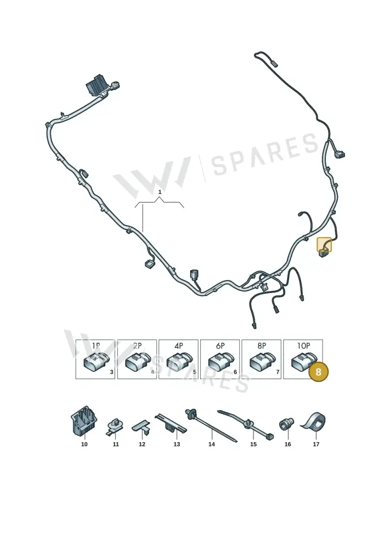 7P0972735B — SEAT Tavascan Cupra (2023-) diagram 20h972080, position 8