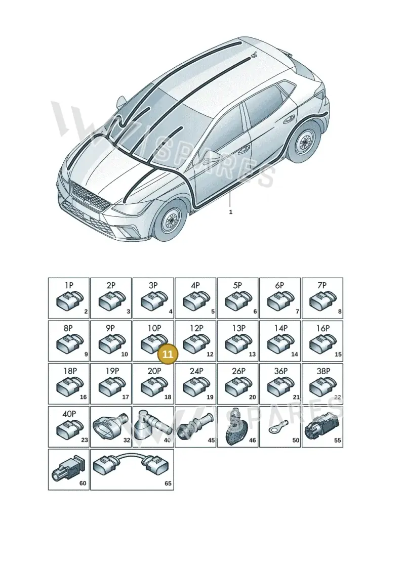 7P0972735B — SEAT Arona FR (2017-) diagram 835971082, position 11