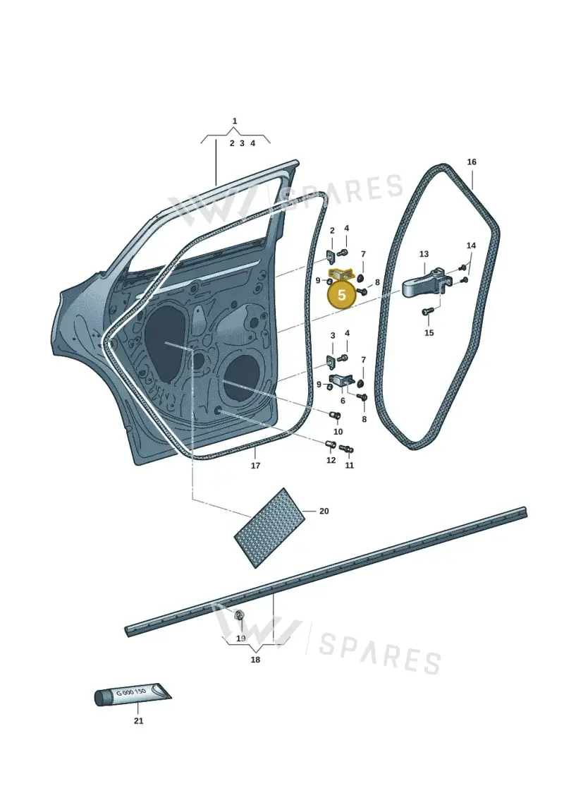 80A831403A — SEAT Formentor TSI CUPRA (2020-) diagram 5ff833000, position 5