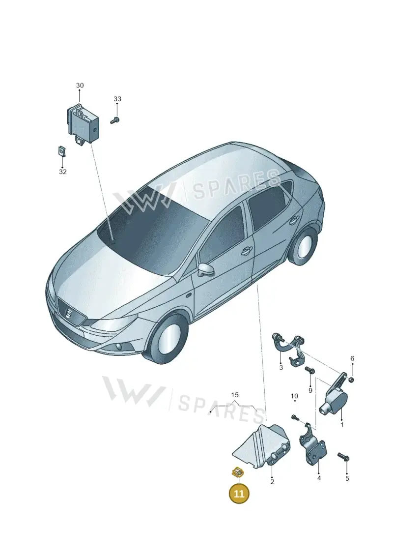 811971848B — SEAT Ibiza Stylance (2015-) diagram 639941250, position 11