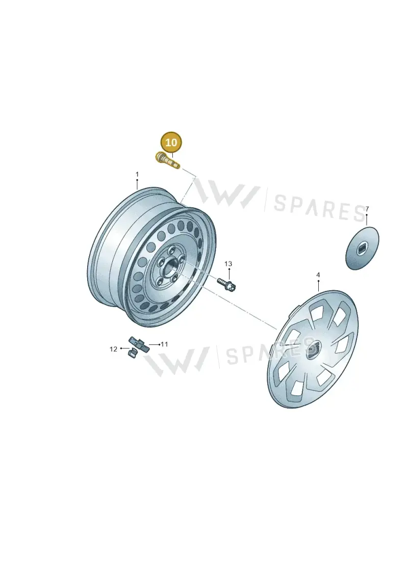839601361 — SEAT Mii electric (2020-2021) diagram 735601100, position 10