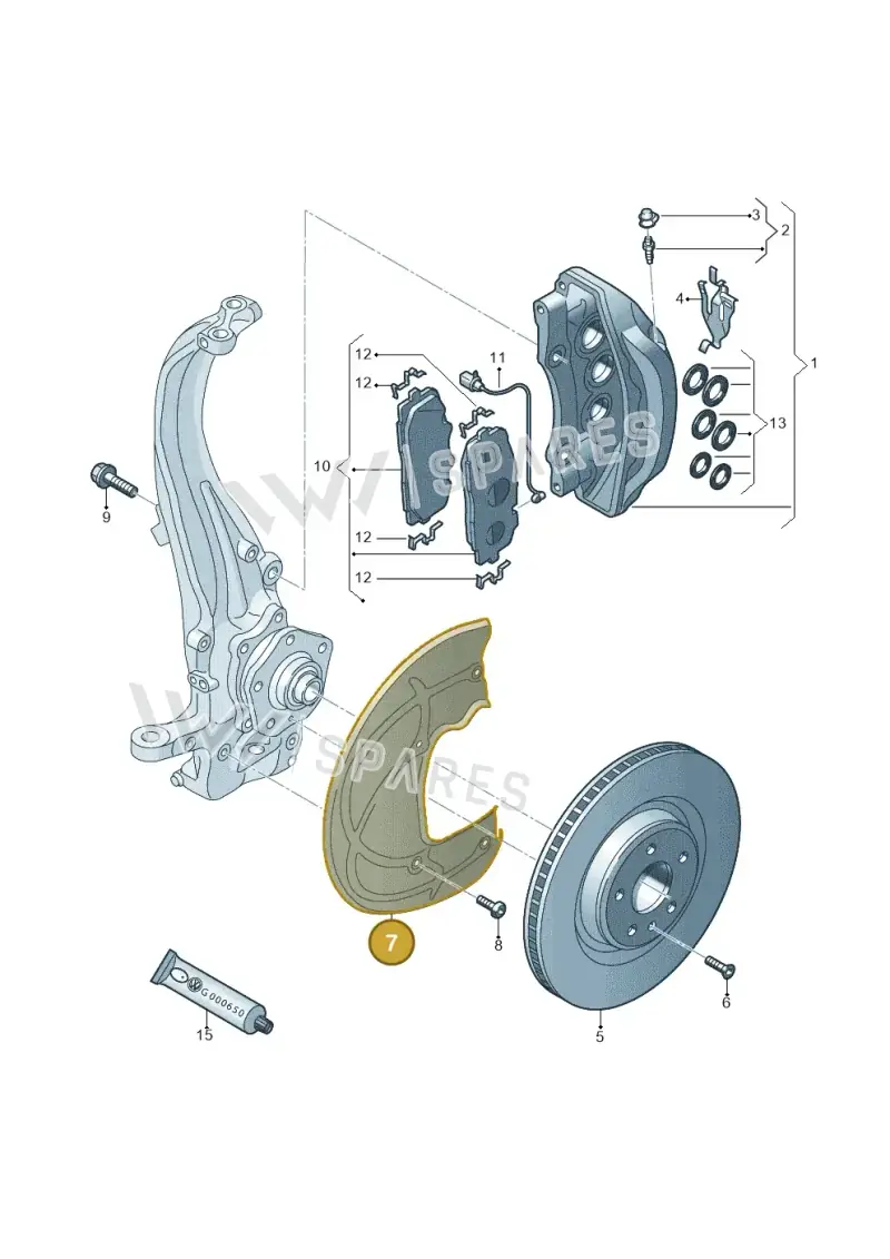 83A615311 — SEAT Formentor TSI CUPRA (2020-) diagram 859615400, position 7