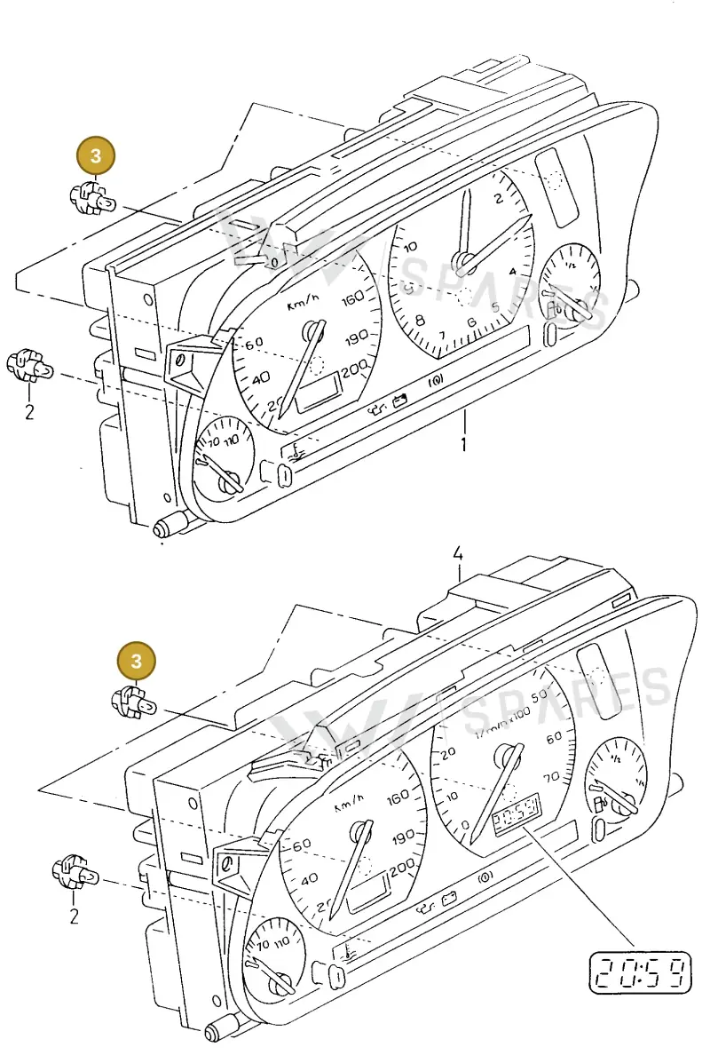 893919040A — SEAT IBIZA/CORDOBA/VARIO (1996-1999) diagram 138919050, position 3