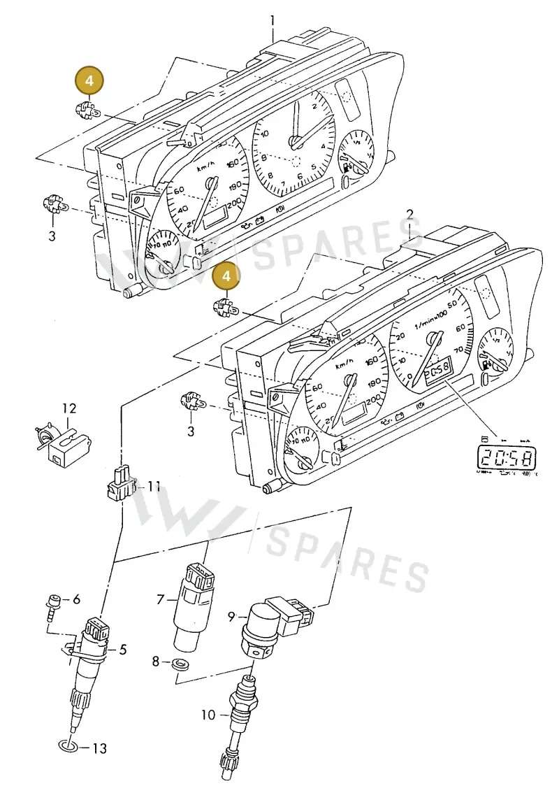 893919040A — SEAT INCA (SEAT-VAN) (1995-2003) diagram 143919000, position 4