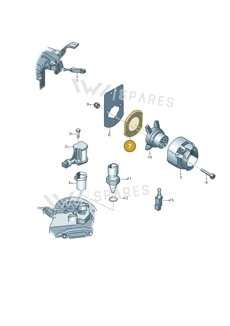 8A0945527 — SEAT ALHAMBRA/4MOTION (2005-) diagram 121945500, position 7
