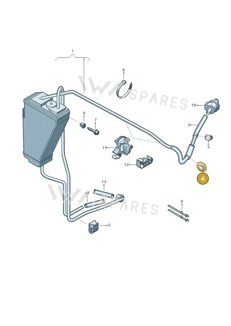 8D0721495B — SEAT Exeo ST Reference (2008-2011) diagram 273201950, position 4