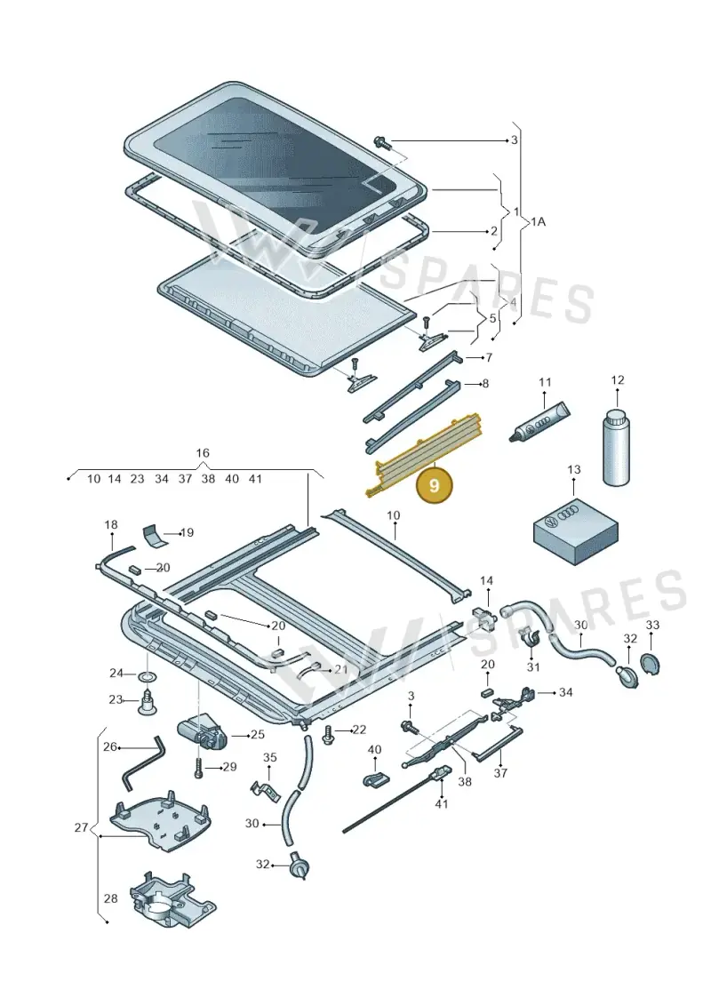 8D0877781B01C — SEAT Altea XL Reference (2013-2013) diagram 203877000, position 9