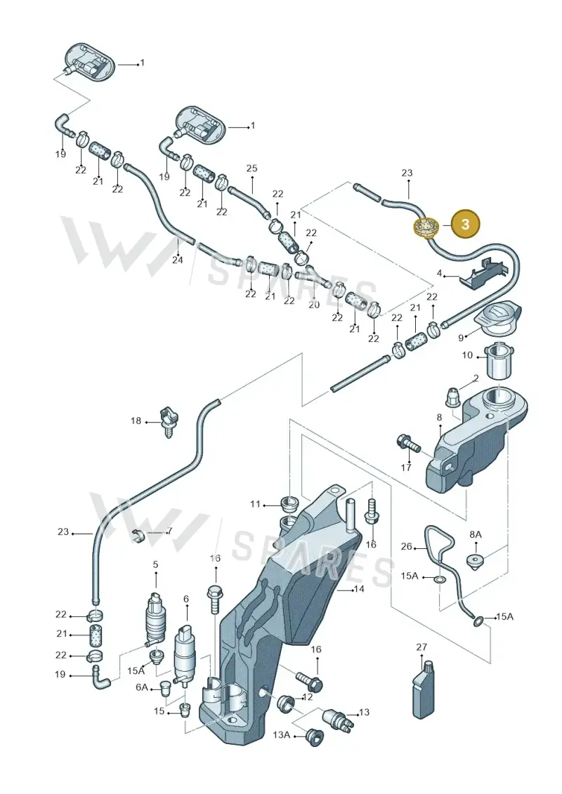 8D0971841D — SEAT Exeo ST Reference (2008-2011) diagram 454955100, position 3