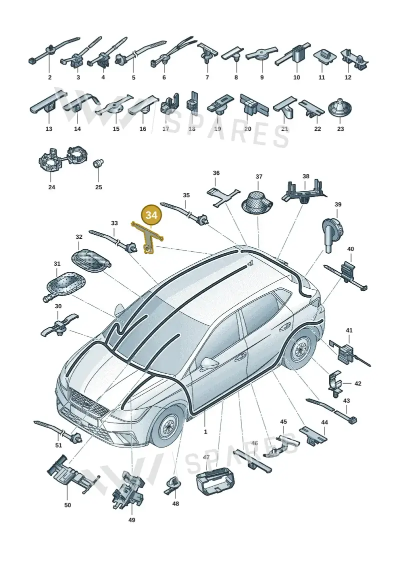 8D0971848AJ — SEAT Arona FR (2017-) diagram 835971081, position 34
