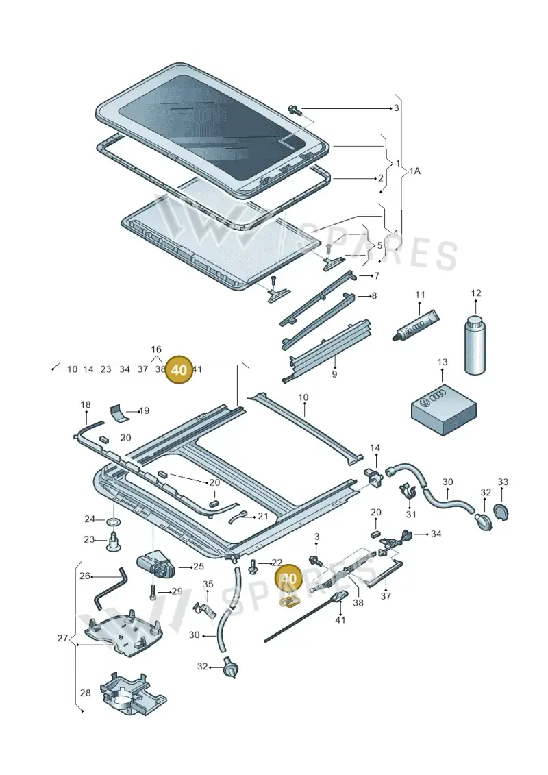 8D5877484 — SEAT Altea XL Reference (2013-2013) diagram 203877000, position 40