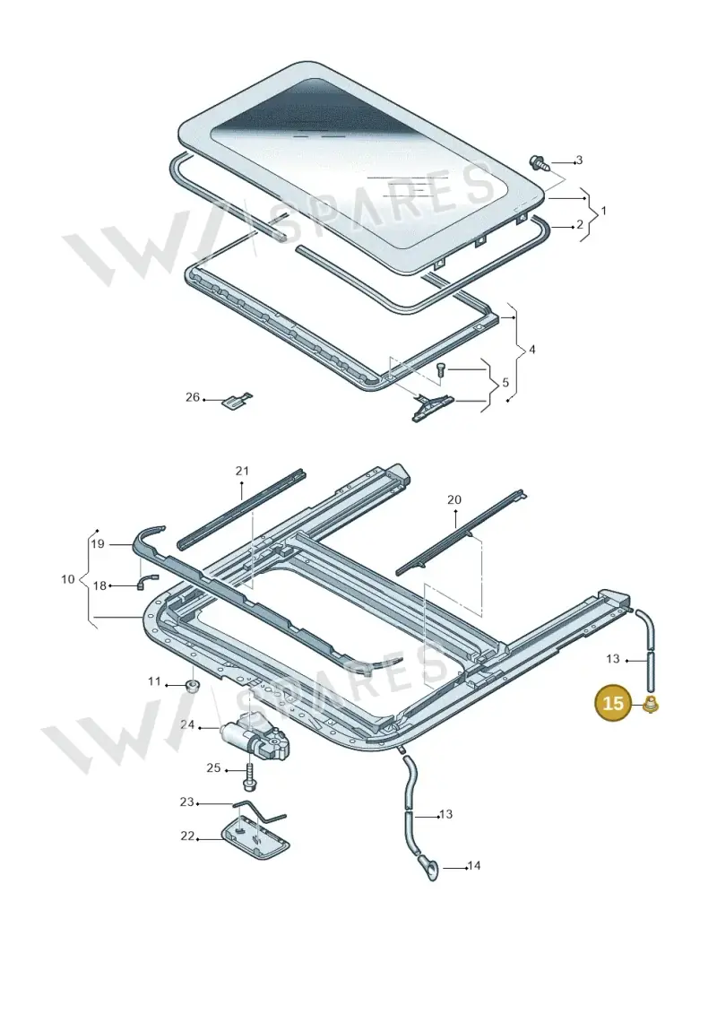 8D9877242B — SEAT Exeo ST Reference (2008-2011) diagram 219877100, position 15