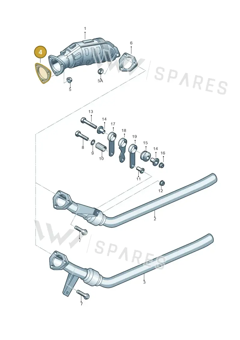 8E0253115D — SEAT Exeo ST Reference (2008-2011) diagram 249253550, position 4