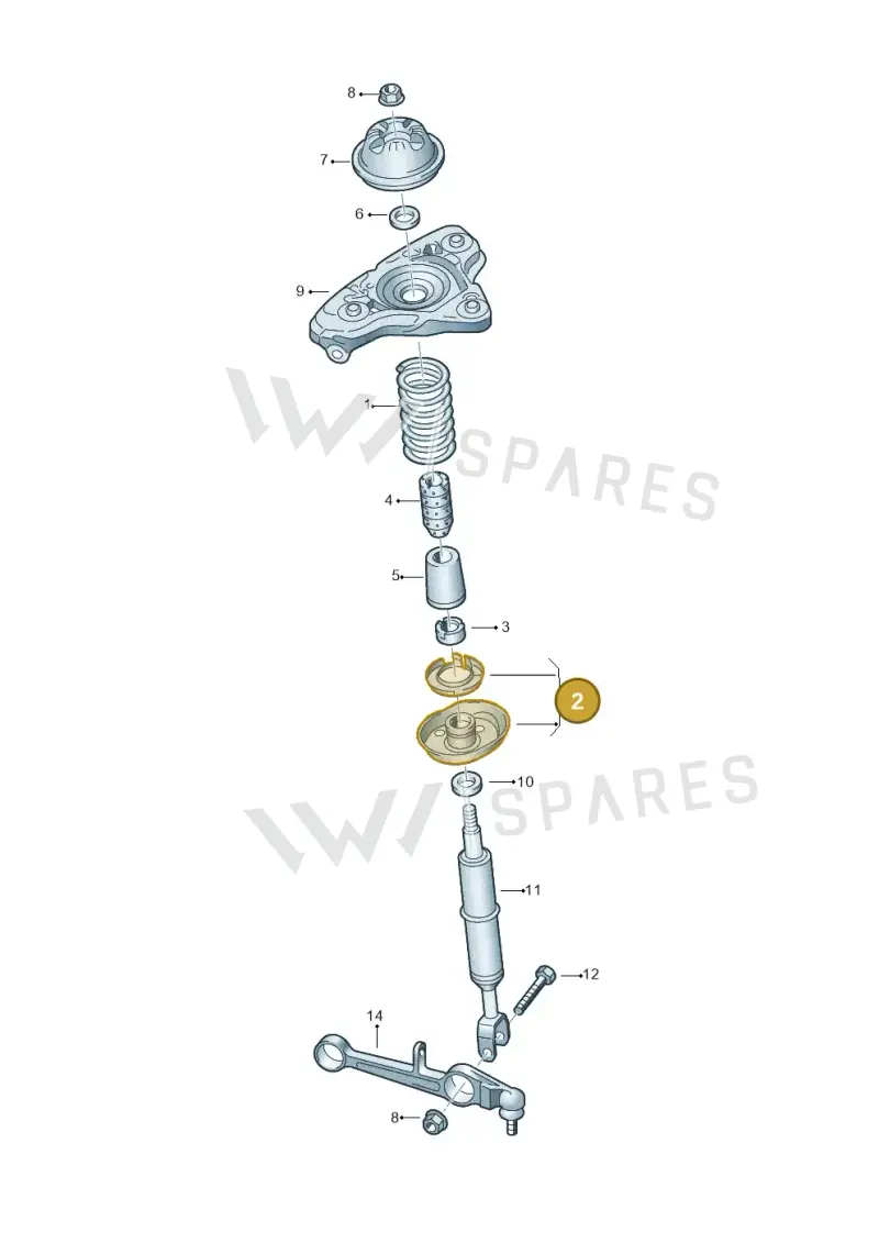 8E0412066B — SEAT Exeo ST Reference (2008-2011) diagram 249411000, position 2