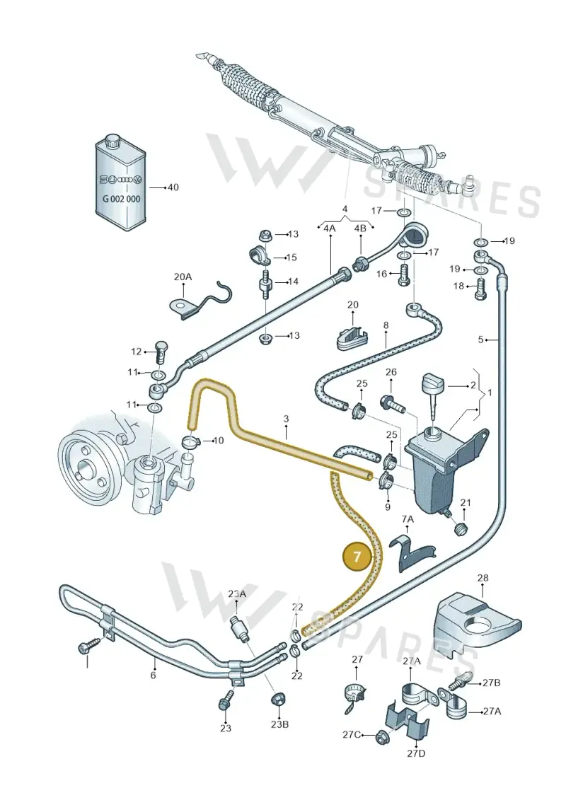 8E0422891L — SEAT Exeo ST Reference (2008-2011) diagram 249422500, position 7