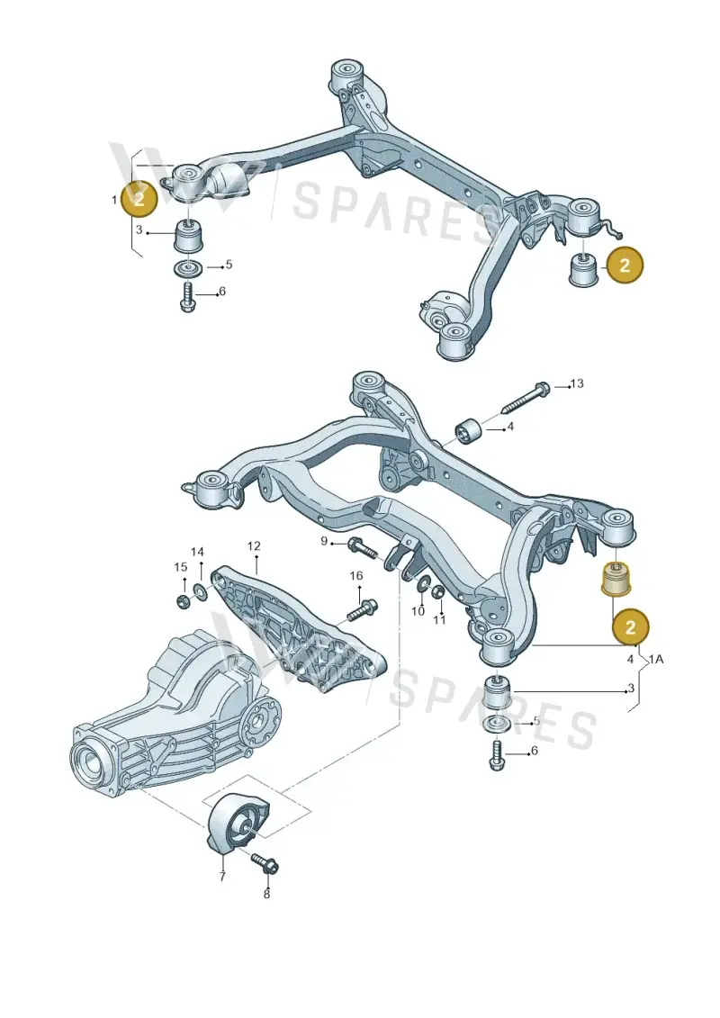 8E0505145AP — SEAT Exeo ST Reference (2008-2011) diagram 249505000, position 2