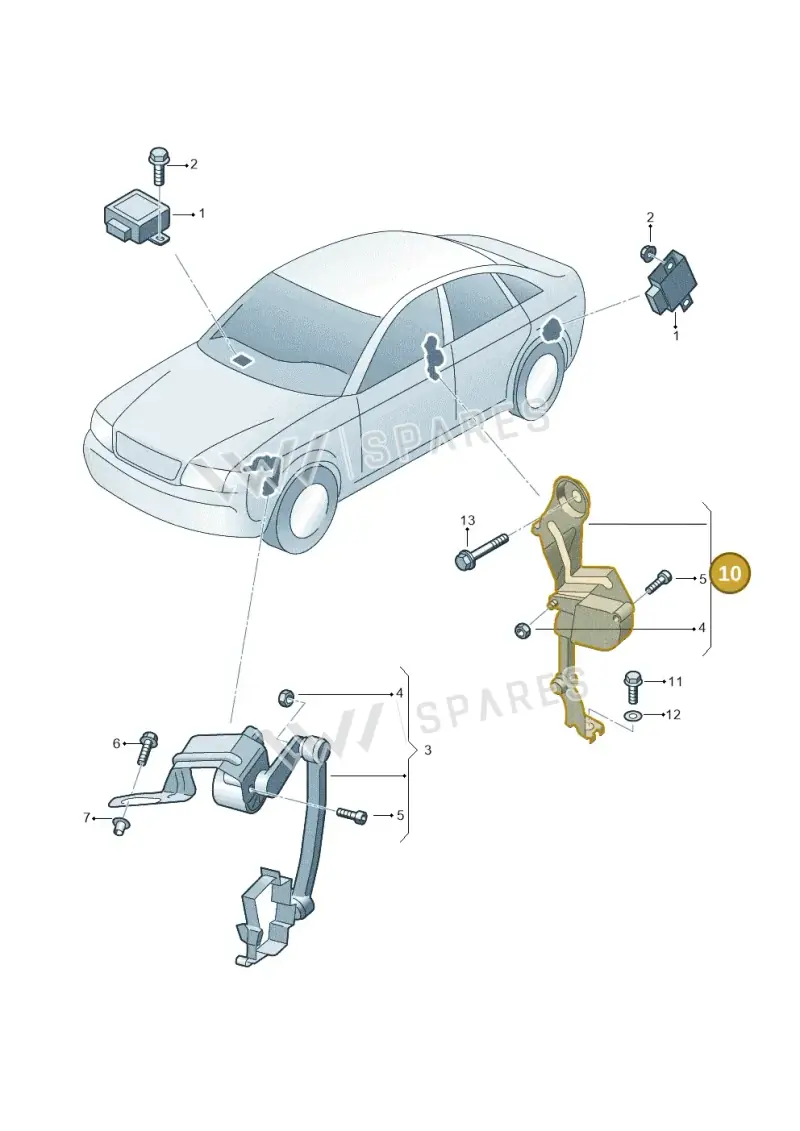 8E0616571H — SEAT Exeo ST Reference (2008-2011) diagram 249941250, position 10