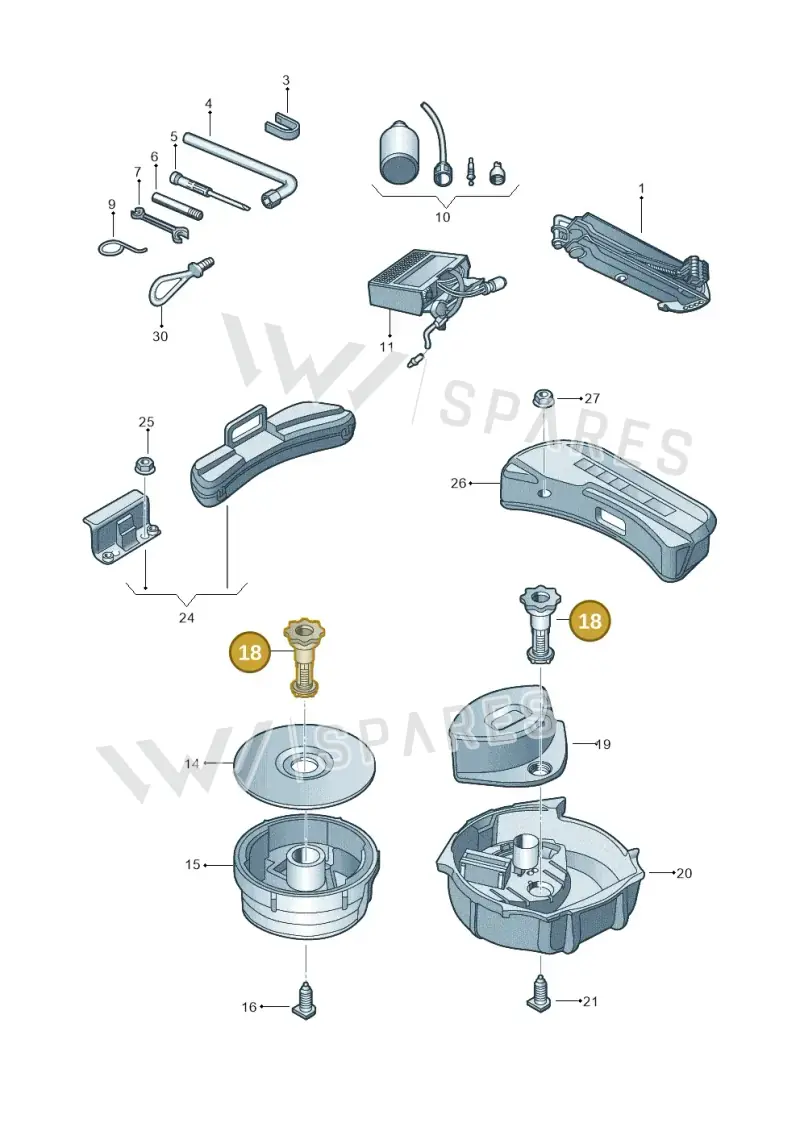 8E0803899B — SEAT Exeo ST Reference (2008-2011) diagram 249011100, position 18