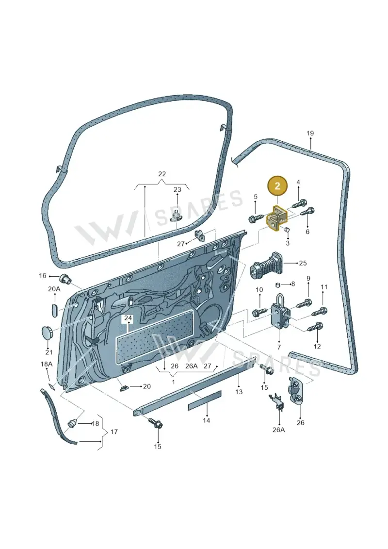 8E0831402C — SEAT Exeo ST Reference (2008-2011) diagram 664831000, position 2