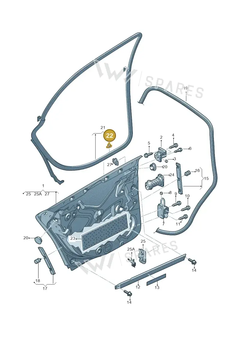 8E0837485D — SEAT Exeo ST Reference (2008-2011) diagram 249833100, position 22