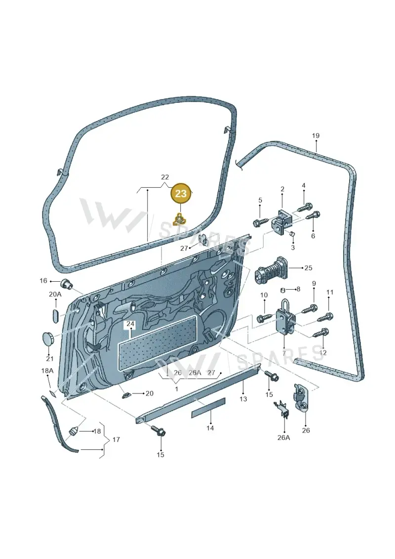 8E0837485D — SEAT Exeo ST Reference (2008-2011) diagram 664831000, position 23