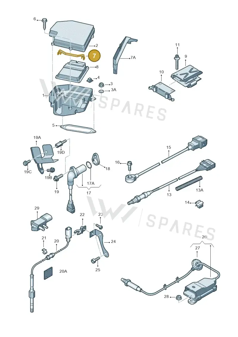 8E0907354 — SEAT Exeo ST Reference (2008-2011) diagram 249906100, position 7