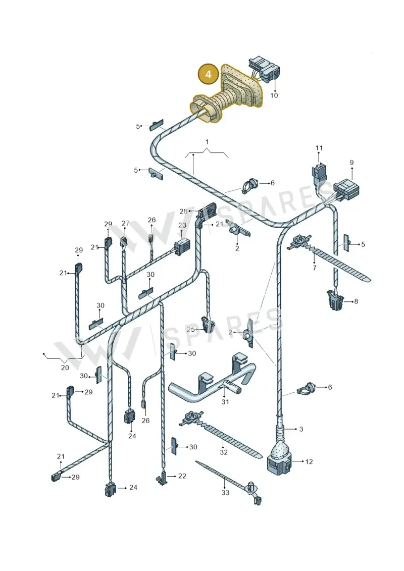 8E0959845B — SEAT Exeo ST Reference (2008-2011) diagram 249972330, position 4