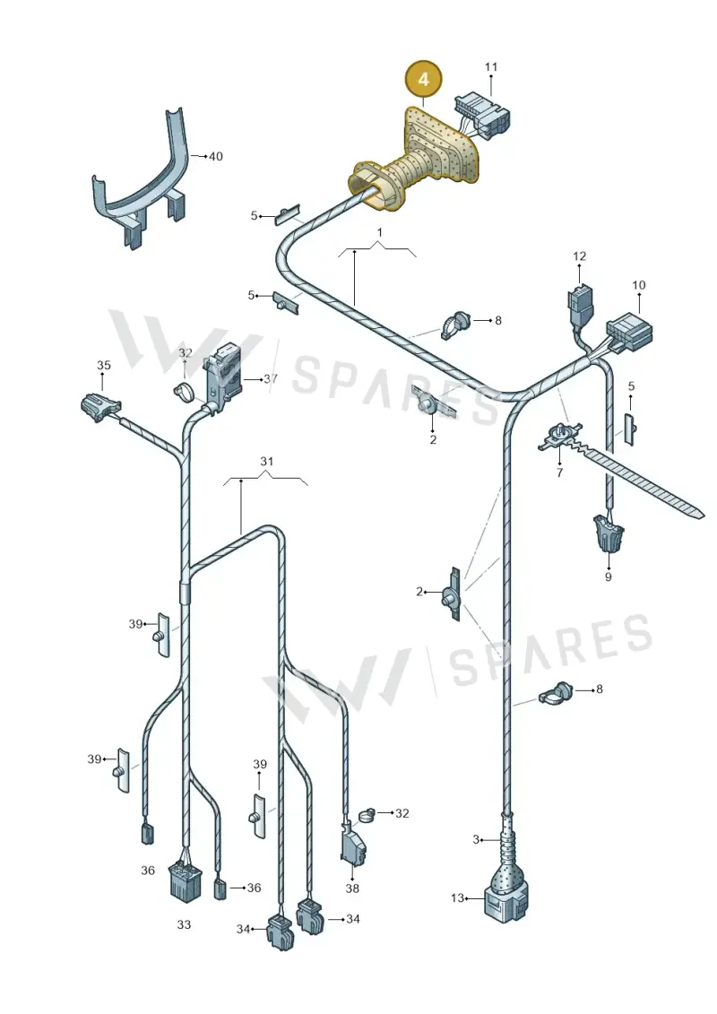 8E0959845B — SEAT Exeo ST Reference (2008-2011) diagram 249972350, position 4