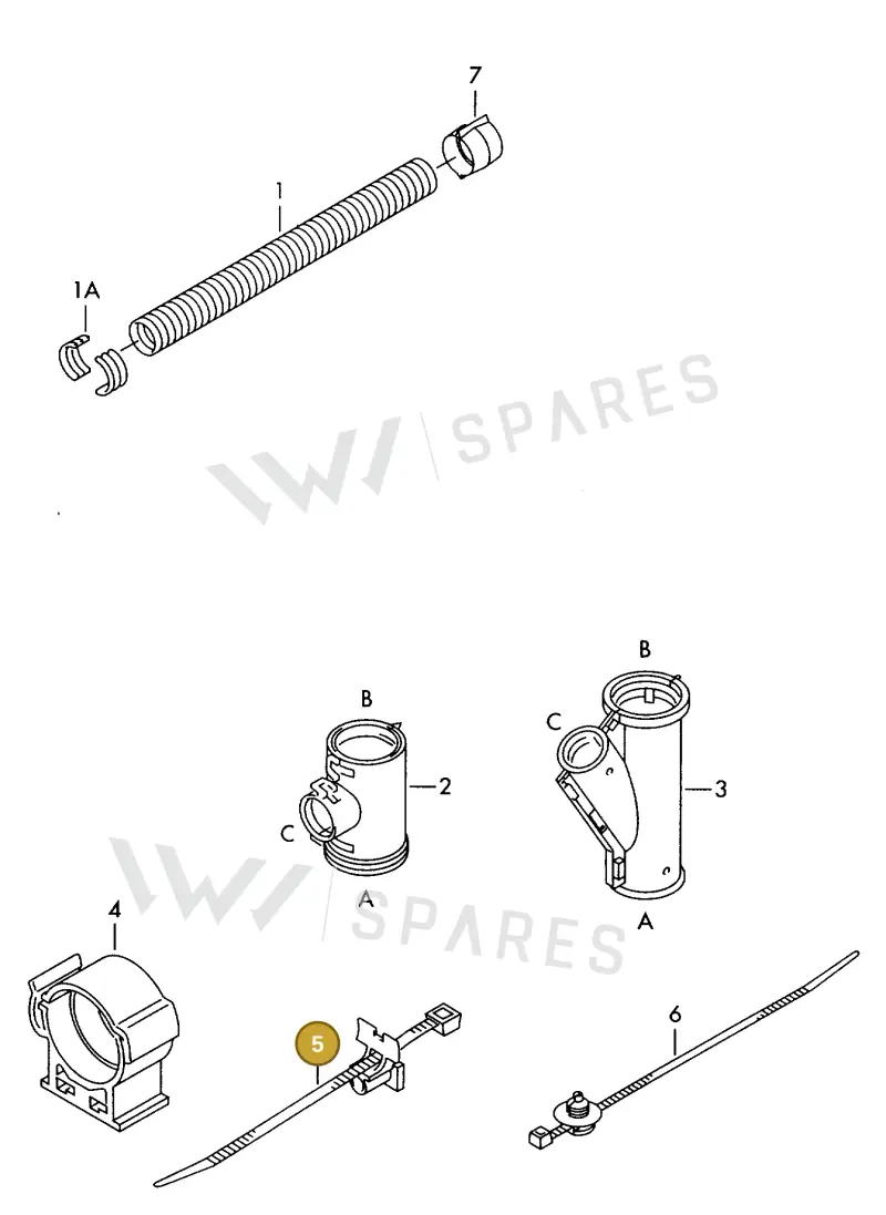 8E0971818A — SEAT 1J0 platform diagram 198979000, position 5