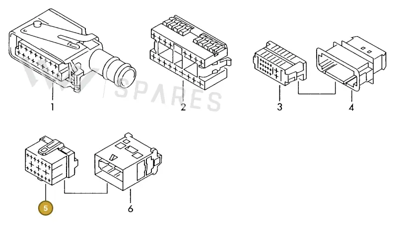 8E0972585B — SEAT 1J0 platform diagram 198971900, position 5