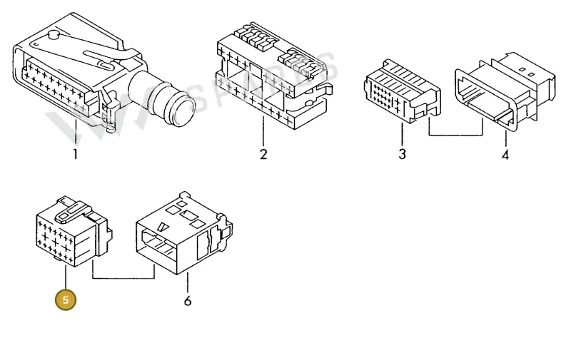 8E0972585D — SEAT 1J0 platform diagram 198971900, position 5