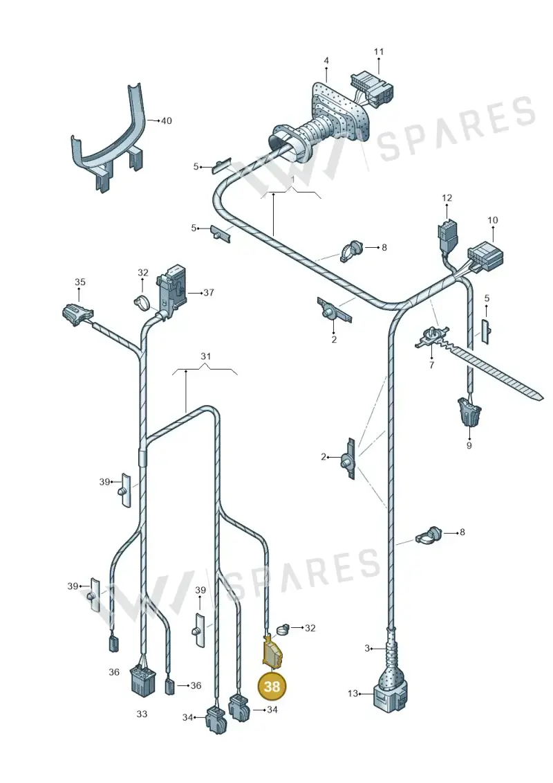 8E0972754A — SEAT Exeo ST Reference (2008-2011) diagram 249972350, position 38