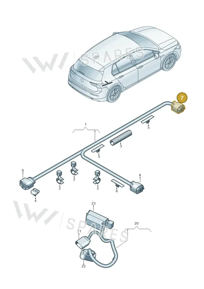 8E0973202A — SEAT Formentor TSI CUPRA (2020-) diagram 5h0972050, position 7