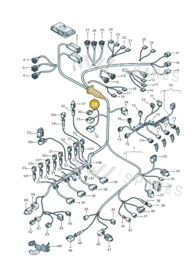 8E1971871F — SEAT Exeo ST Reference (2008-2011) diagram 664971210, position 28