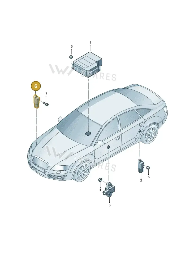 8J0959651 — SEAT Exeo ST Reference (2008-2011) diagram 448959300, position 6