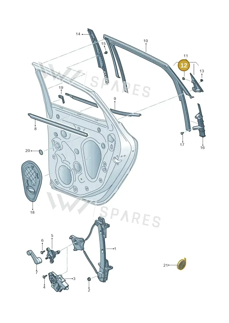 8K0839723 — SEAT Arona FR (2017-) diagram 835839600, position 12