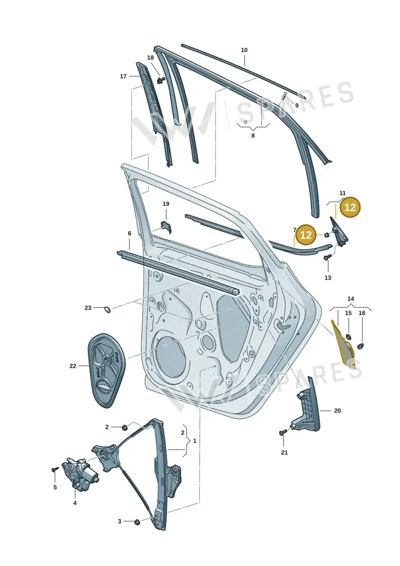 8K0839723 — SEAT Formentor TSI CUPRA (2020-) diagram 5fn839060, position 12