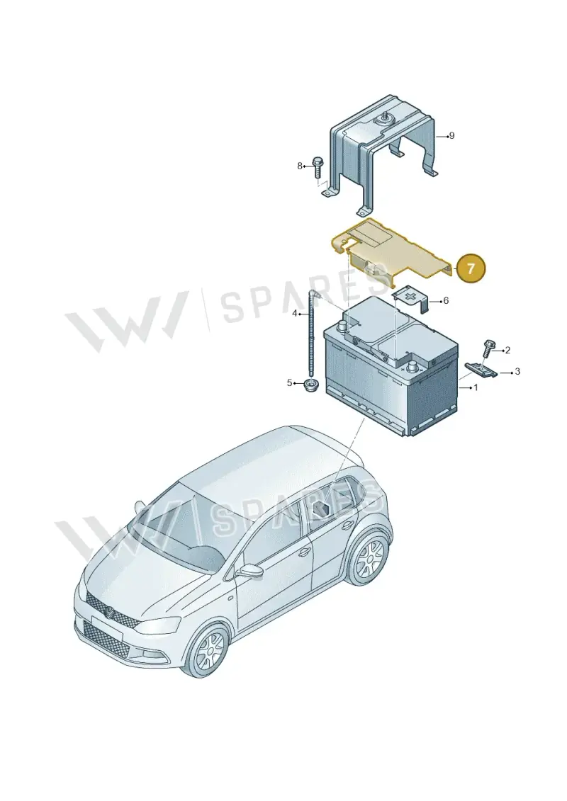 8K0915429F — SEAT Ibiza Stylance (2015-) diagram 773915100, position 7