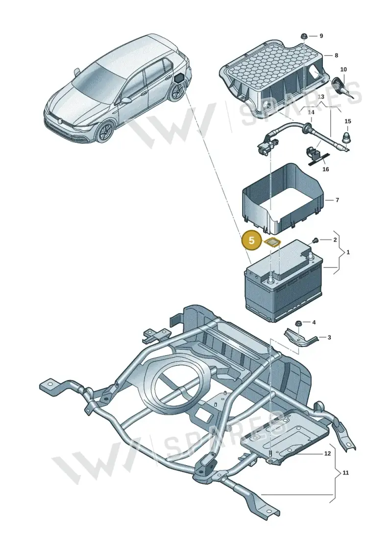 8K0915429F — SEAT Formentor TSI CUPRA (2020-) diagram 5h0915030, position 5