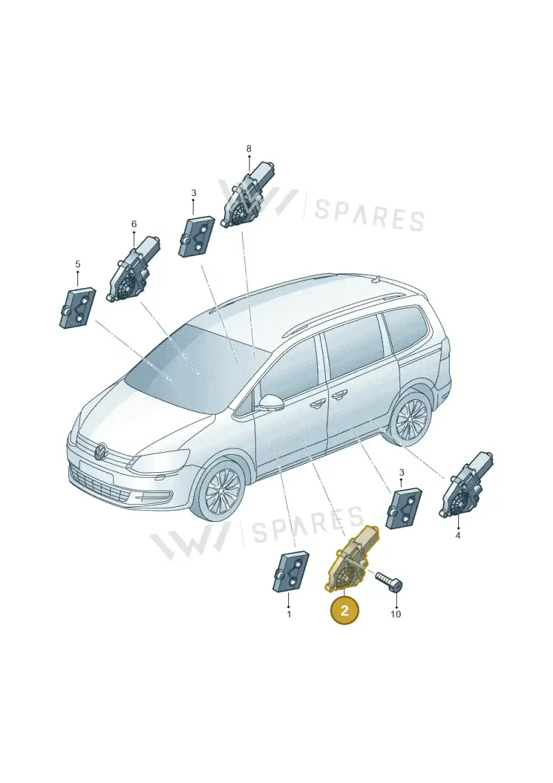 8K0959802B — SEAT Alhambra Stylance (2015-2022) diagram 689959150, position 2