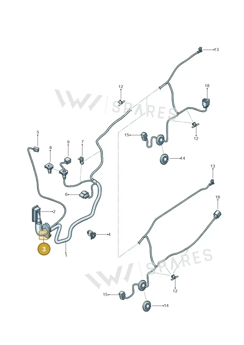 8K0959845B — SEAT Ibiza Stylance (2015-) diagram 639972370, position 3