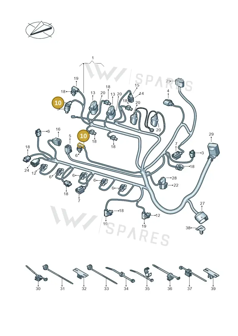 8K0971921 — SEAT Formentor TSI CUPRA (2020-) diagram 5h0971010, position 10