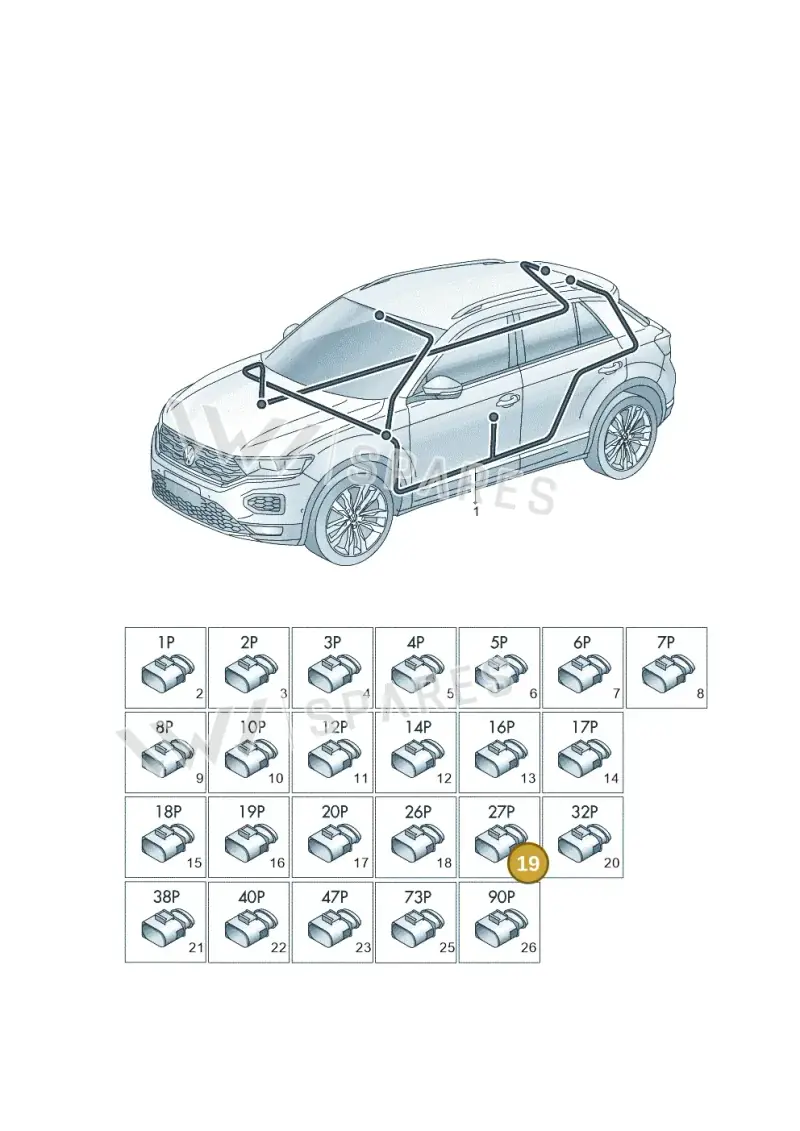 8K0972701A — SEAT Tarraco FR (2018-2024) diagram 813971810, position 19