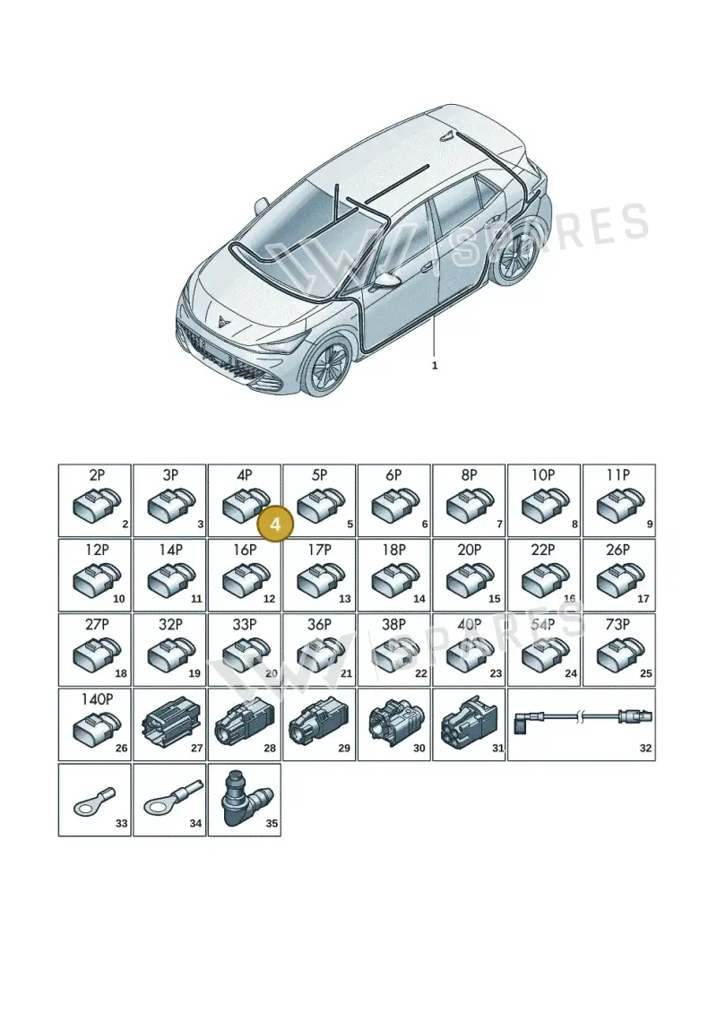 8K0972974 — SEAT EBoost CUPRA (2021-) diagram 10s971081, position 4
